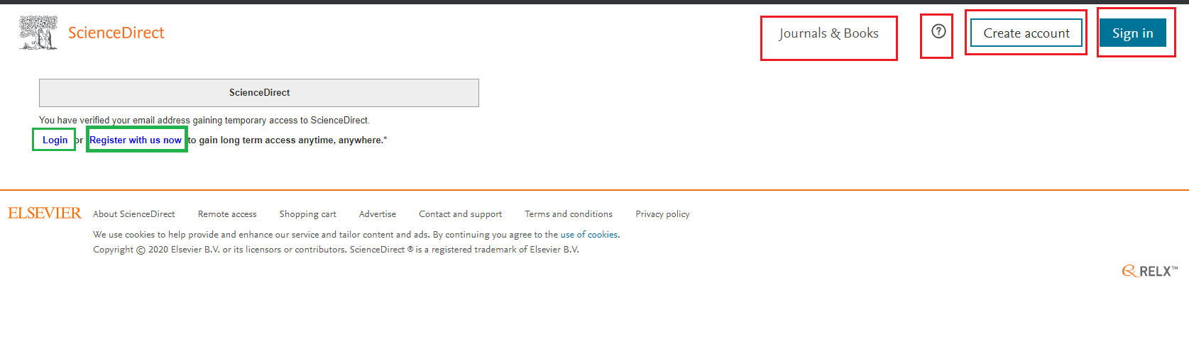 How do I activate and use remote access in ScienceDirect